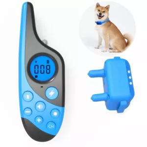 Dog Training Collar Pet Waterproof Rechargeable Shock Sound Vibration Anti-Bark - Picture 1 of 6
