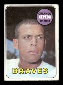 Topps 385 Orlando Cepeda GD condizioni 1969 BXCP35 - Foto 1 di 2