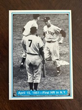 1982 ASA The Mickey Mantle Story #6 First HR In NY Cliff Mapes NM/Mint Blue Back