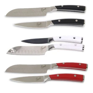 Emeril 2 Piece Knife Set 5" Santoku 3.5" Paring Forged Steel Clad Emerilware - Picture 1 of 4