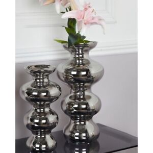 Luxury Large 54cm Chrome Ceramic Flower Vase Home Decor Sale