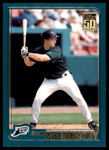 2001 TOPPS TRADED* BRENT ABERNATHY TAMPA BAY DEVIL RAYS #T91