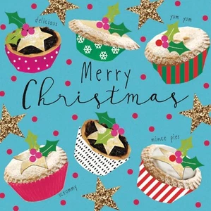 Charity Weihnachtskarten. Mince Pies. Pack 10 Karten. National Eczema Society - Bild 1 von 4