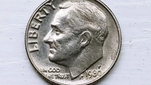 1980 P Dime (Reverse) DDR - Picture 1 of 12