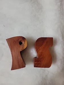 Vintage Wood Letter S and P Salt and Pepper Shakers Wooden - Picture 1 of 7