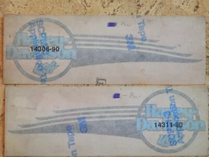2x Harley Davidson NOS 14311-90 & 14306-90 Tank Emblem Decal Trim 1990 Evo FXRS - Bild 1 von 3