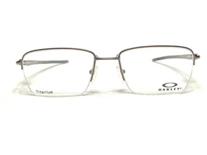 NEW Oakley Gauge 3.2 Blade OX5128-0254 Mens Pewter Half Rim Eyeglasses Frames 54 - Picture 1 of 6