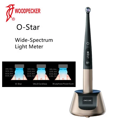 Woodpecker O-Star Dental LED Curing Light 1 Sec 2mm Cure 3000mW/cm² OLED Screen