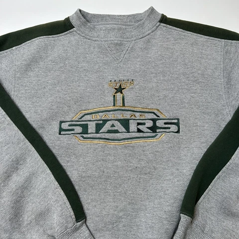 Vintage Y2K Puma Dallas Stars NHL Hockey Crewneck Sweatshirt Pullover Mens Large Cover