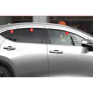 For Lexus NX350 450 2022-2024 Window Wind Visors Rain Guard Vent Trim All Chrome - Bild 1 von 5