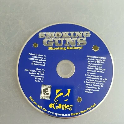 Smoking Guns Shooting Gallery PC CD-ROM Software Windows 98 ME 2000 XP 32 MB - Image 1 of 2