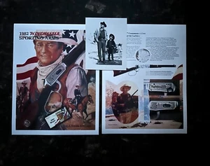 1982 John Wayne Sporting News Photo + Story of Model 94 Carbine + Photo + Decal - Bild 1 von 3