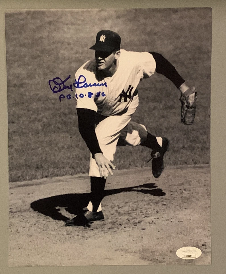 DON LARSEN AUTOGRAPHED SIGNED 8X10 PHOTO NEW YORK YANKEES JSA COA - Image 1 of 1