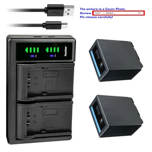 Kastar Battery LTD2 USB Charger for CGA-D54 Pro Panasonic AG-DVC80P AG-DVC180 - Picture 1 of 11