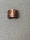 Textured Copper ring 99.9% copper .01% silver