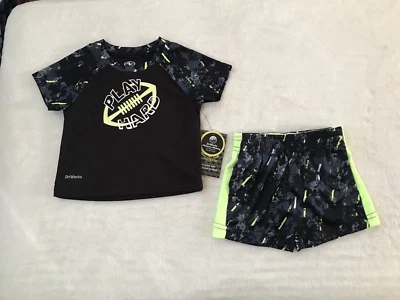 Athletic Works Baby Boy 2 Piece Set DriWorks Active Shirt & Shorts Sz 12 Mos NWD - Image 1 of 4