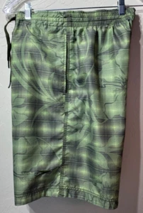 Costume da bagno uomo Speedo taglia M verde grigio fodera in rete tropicale - Foto 1 di 9