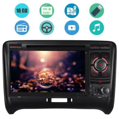 7" Autoradio Navi GPS für Audi TT TTJ TTS quattro Bluetooth USB SWC VMCD - Bild 1 von 4