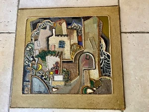 Charles CHARTIER (1894-1957): Das Dorf. Mischtechnik und Collagen signiert - Bild 1 von 6