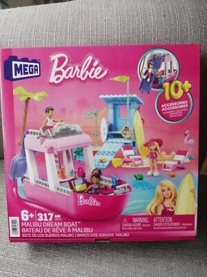💕💕NOVO MEGA Barco dos Sonhos Barbie Malibu, brinquedo de construção 6+ 317 Peças - Imagem 1 de 4