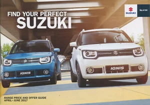 CAR PRICE LIST BROCHURE - SUZUKI RANGE - APRIL TO JUNE 2017 - Picture 1 of 1