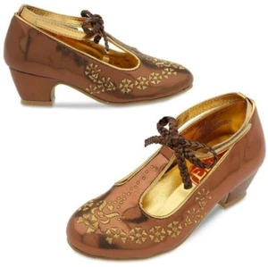 Disney Store Elena of Avalor Princess Costume Shoes Dress Up  Girl Heels 7/8 - Picture 1 of 9