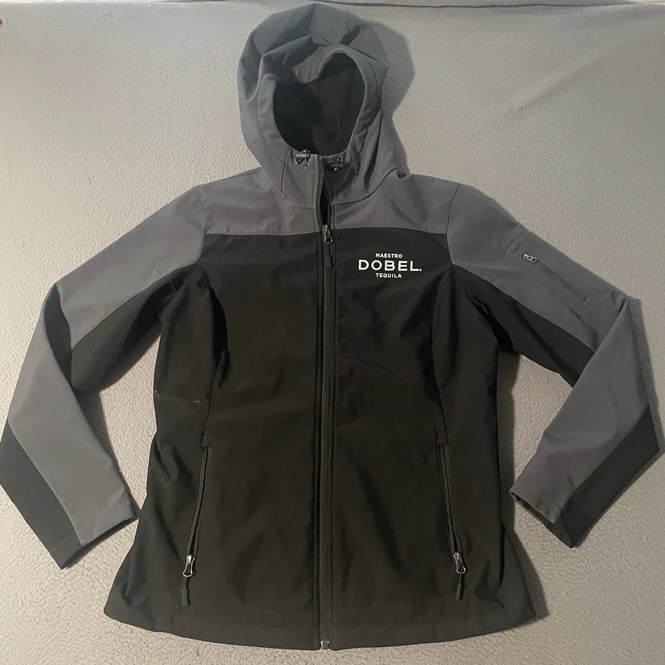 Chaqueta Maestro Dobel Tequila Para Mujer Grande Forrada de Vellón Bolsillos con Cremallera Completa Con Capucha Foto 1 de 4