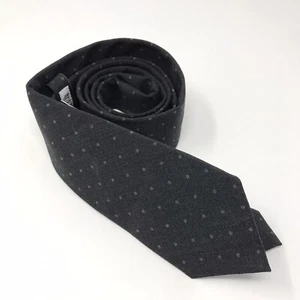 BRUNELLO CUCINELLI Gray Polka Dot 100% Wool Tie - Picture 1 of 7