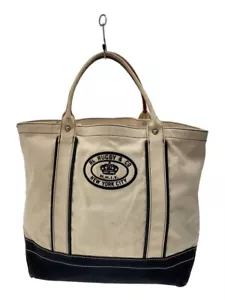 Used RUGBY RALPH LAUREN Canvas Tote Bag, Ivory, Some Dirt and Wear - Picture 1 of 9