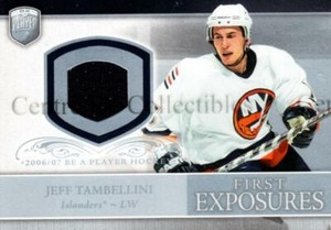 2006-07 Be A Player Portraits First Exposures Jersey #FEJT Jeff Tambellini