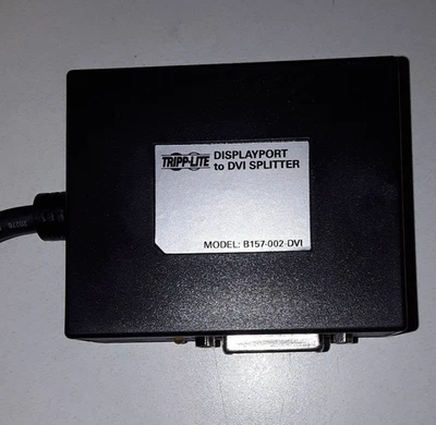 Eaton B157-002-DVI 2 puertos DisplayPort a DVI Hub - DP 1.2, serie Tripp Lite Foto 1 de 3