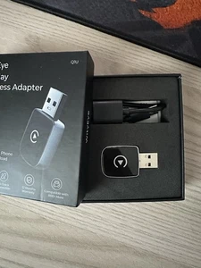 2 in 1 Wireless Apple Carplay Android Auto USB Car Dongle Connect Box Adattatore - Foto 1 di 5