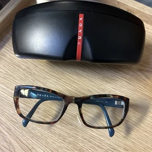 Prada Brille Havana Spotted Blau NAG101 Nur mit Etui Gestell - Bild 1 von 5