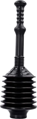 Professional Bellows Accordion Toilet Plunger, High Pressure Thrust Plunge Remov - Image 1 of 4