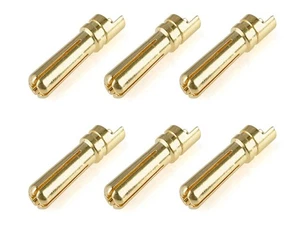 Team Corally Bullit Connector 5.0mm - Male Solid Type - Gold Plated - Ultra Low  - Bild 1 von 1