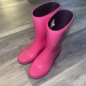 KIDS GIRLS SIZE 1 DIVA PINK UGG RAANA RAIN SNOW BOOTS 1014340K - Picture 1 of 11