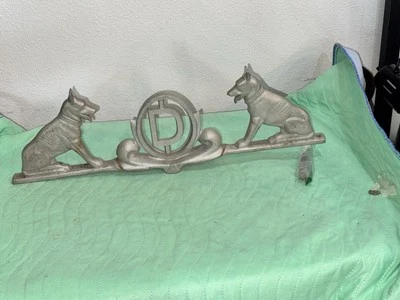 2 СТОРОЖЕВЫЕ ВОРОТА ДЛЯ СОБАКИ ВЕРХНИЙ НАКОНЕЧНИК D ТЯЖЕЛЫЙ ЛИТОЙ АЛЮМИНИЙ ДОБЕРМАН, НЕМЕЦКАЯ ОВЧАРКА - Изображение 1 из 4