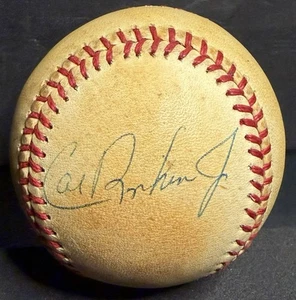 CAL RIPKEN JR SIGNED OFFICIAL AMERICAN LEAGUE BASEBALL JSA EARLY CAREER AUTO! - Picture 1 of 3