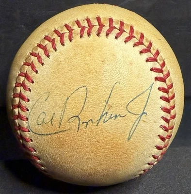 CAL RIPKEN JR SIGNED OFFICIAL AMERICAN LEAGUE BASEBALL JSA EARLY CAREER AUTO! - Image 1 of 3