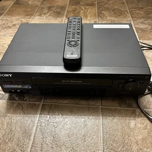 Sony SLV-N51 4-Kopf HiFi Stereo Videorecorder Video Cassette Recorder getestet mit Fernbedienung - Bild 1 von 8