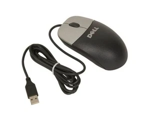 Dell - Optische USB-Maus mit 2 Tasten - Scrollrad - Schwarz/Silber - 0CJ339 CJ339 - Bild 1 von 2
