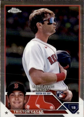 2023 Topps Chrome Update Series - Rookie Debut Triston Casas #USC125 (RC) - Image 1 of 2