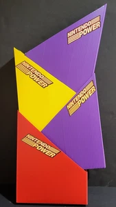 4 Vtg Nintendo Power Magazine Newsletter Holders Organizers Red Yellow Purple - Picture 1 of 24