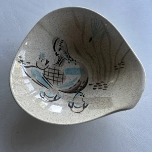Servizio da portata verdure design uccellino bianco quaglia/bob ceramica Redwing vintage - Foto 1 di 14