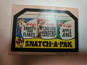 1973 Topps Wacky Packs Serie 3 #8 Snatch-A-Pak Tan Back - Bild 1 von 2