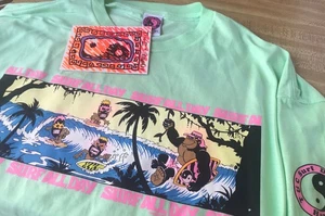 80's T&C Surf Designs T-shirt Men's Large Mint Green - Picture 1 of 2