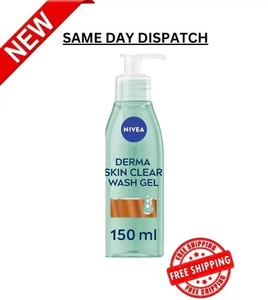 NIVEA Derma Skin Clear Wash Gel (150Ml), Deep Cleansing Face Wash Gel, Salicylic - Picture 1 of 7