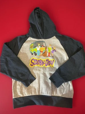 Sudadera con Capucha Gráfica Scooby Doo Azul Marino Mangas de Béisbol Estampado en el Pecho Niños’s 8 Foto 1 de 4