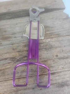 Huge NOS Purple Anodized Dura Cage Water Bottle Cage-Road Bike Trekking Dog Tour - Picture 1 of 5
