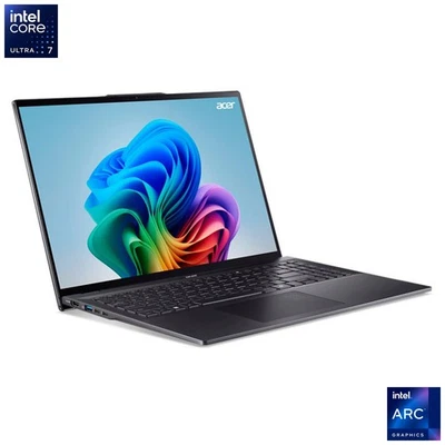 Acer Swift 16 AI SF16-51-7762 Laptop: Ultra 7 256V 16GB RAM 1TB SSD Warranty VAT - Image 1 of 4